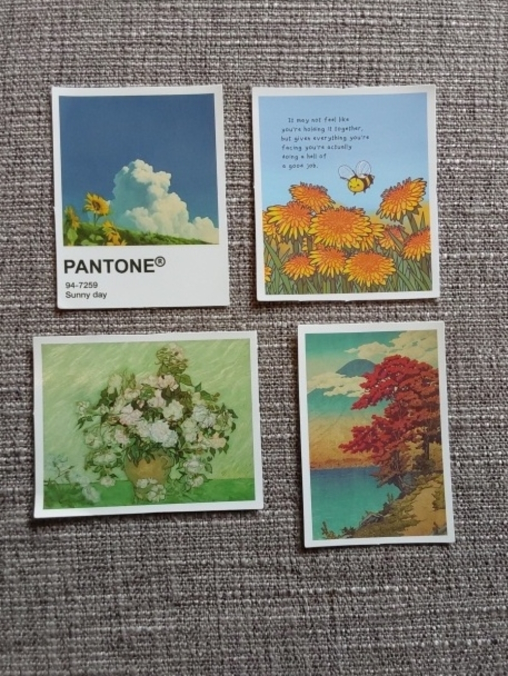 Pantone Sunny Day Blue & Multi-Image Art Sticker Set